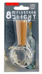 Verhaak kerstverlichting fles 80 cm wit/bruin Verhaak kerstverlichting fles 80 cm wit/bruin