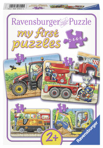 4 puzzels op het werk 2-4-6-8 st. 069545 4 puzzels op het werk 2-4-6-8 st. 069545